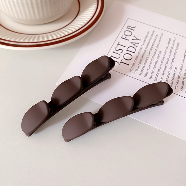 Set of 2: Plain Matte Hair Clip