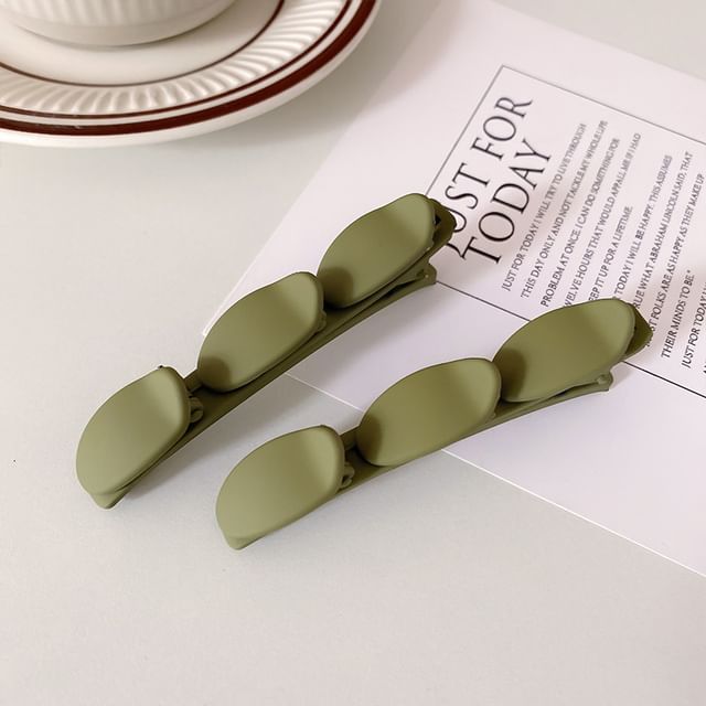 Set of 2: Plain Matte Hair Clip