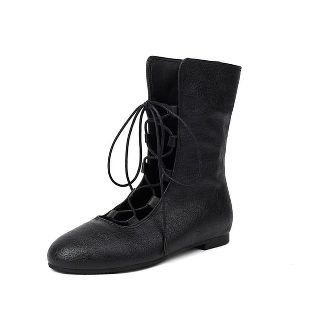 Short Lace-Up Boots