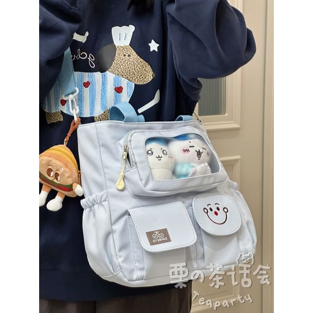 PVC Pocket Plain Tote Bag / Bag Charm / Set