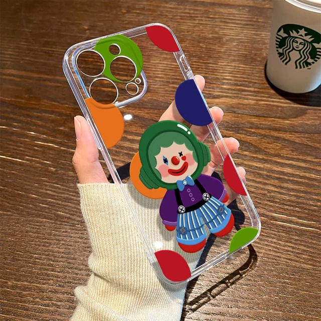 Transparent Phone Clown Case