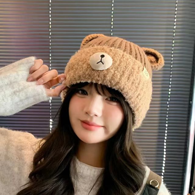 Bear Knit Beanie Ear