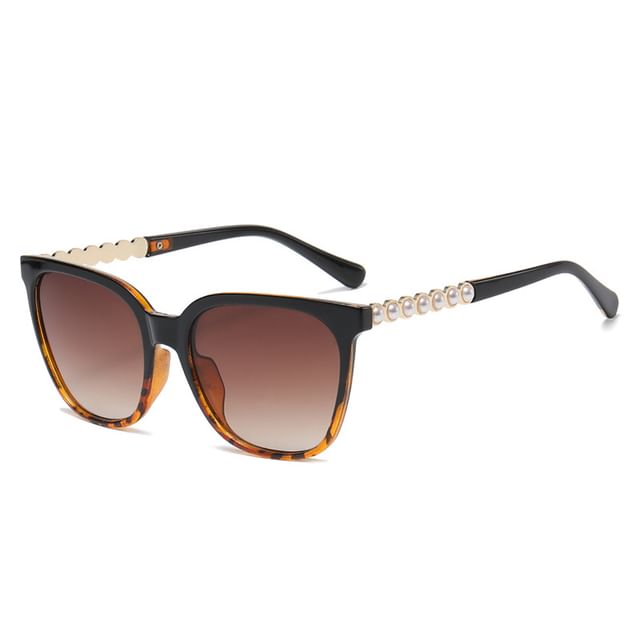 Faux Square Sunglasses Pearl