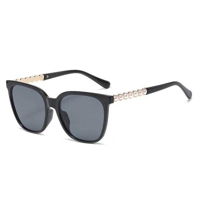 Faux Square Sunglasses Pearl