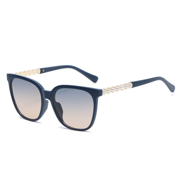 Faux Square Sunglasses Pearl