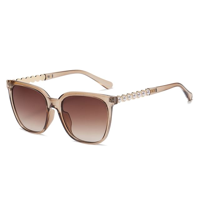 Faux Square Sunglasses Pearl