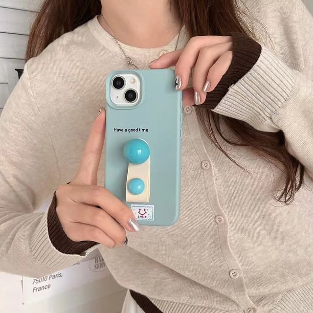 Case Phone Finger Beaded Strap