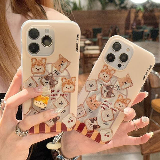 Case Set Adhesive Decoration / Animal Phone