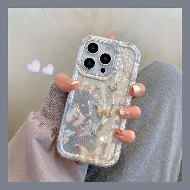 Set Strap Butterfly Case Phone /