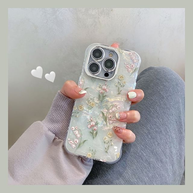 Case / Set Strap Flower Phone
