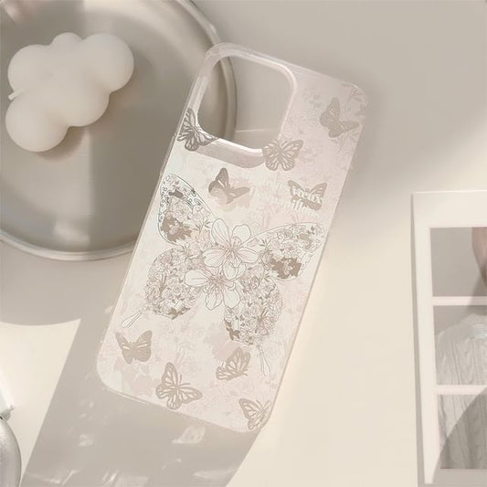 Phone Floral Case Butterfly