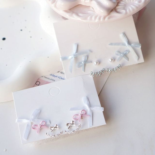 Pairs: 3 of Earring Set Bow
