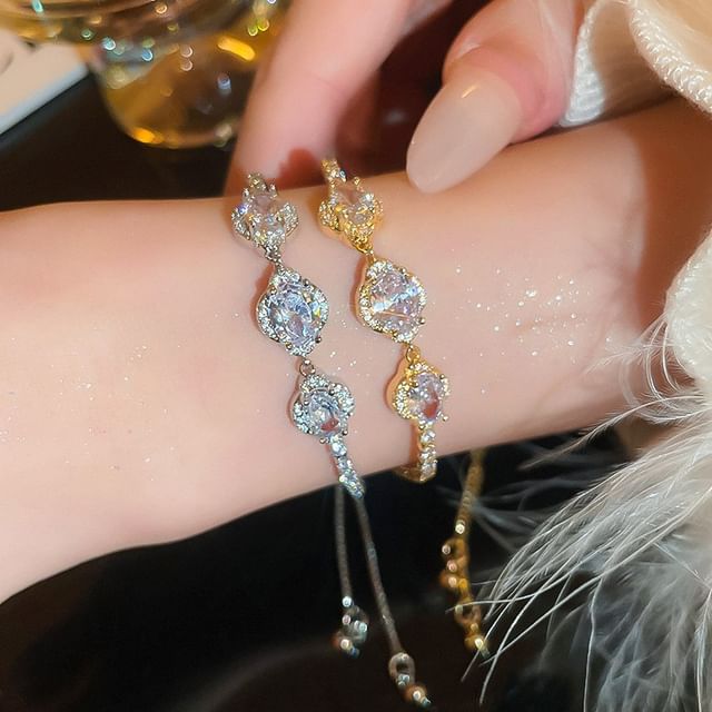 Floral CZ Bracelet
