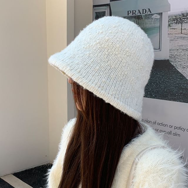 Melange Hat Knit Bucket