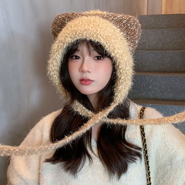 Cat Wool Ear Hat Trapper