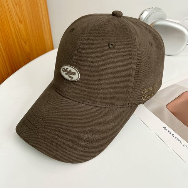 Applique Lettering Cap Baseball