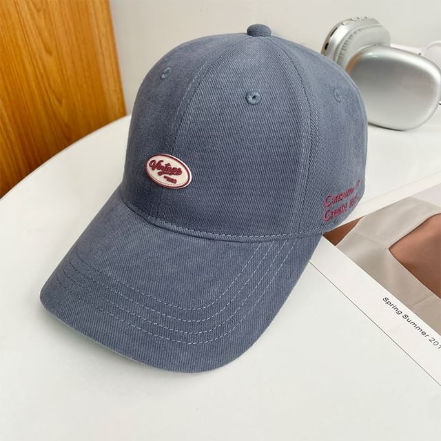 Applique Lettering Cap Baseball