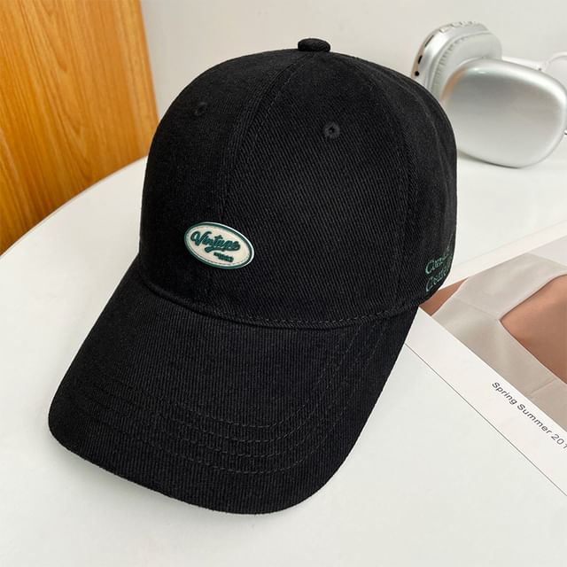 Applique Lettering Cap Baseball