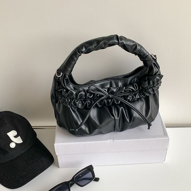Bag Bow Shoulder Ruched