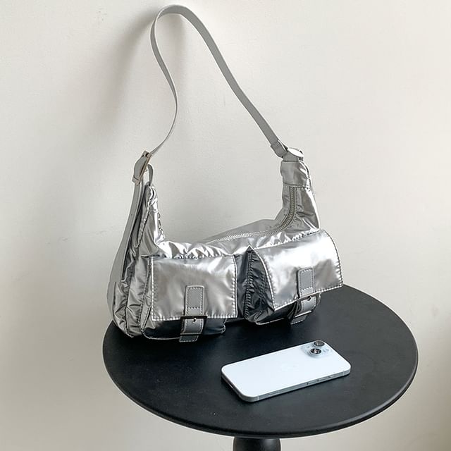 Shoulder Buckled Bag Multi-Pocket