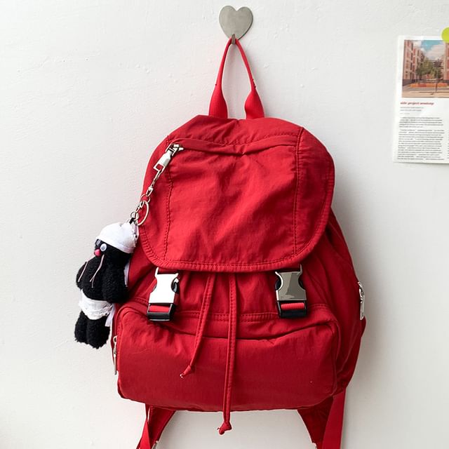 Buckled Multi-Pocket Backpack
