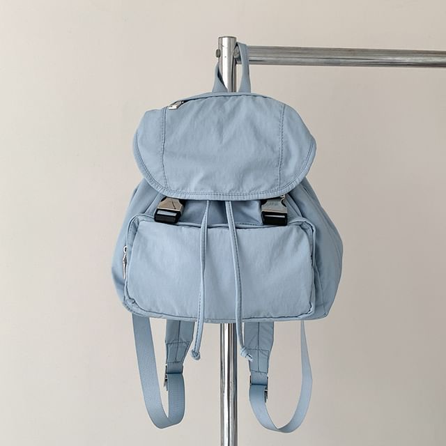 Buckled Multi-Pocket Backpack