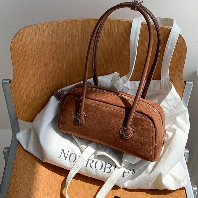 Shoulder Bag Faux Suede