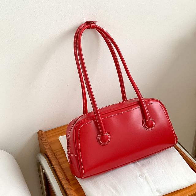 Faux Bag Leather Tote