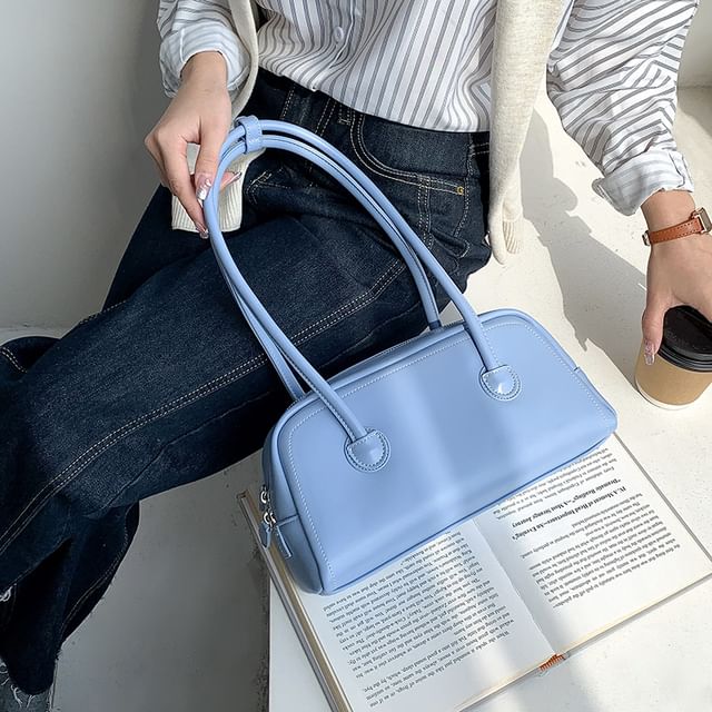 Faux Bag Leather Tote