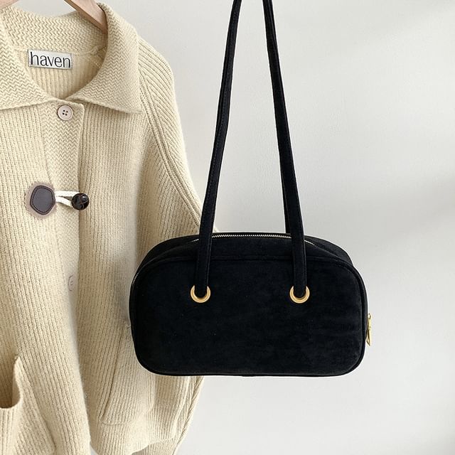 Suede Faux Shoulder Bag