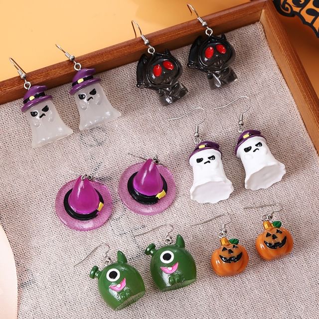 Halloween Resin Drop Earring