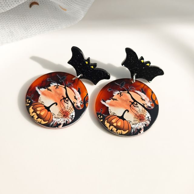 Halloween Acrylic Drop Earring