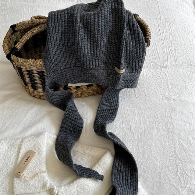 Bonnet Hat Knit Plain