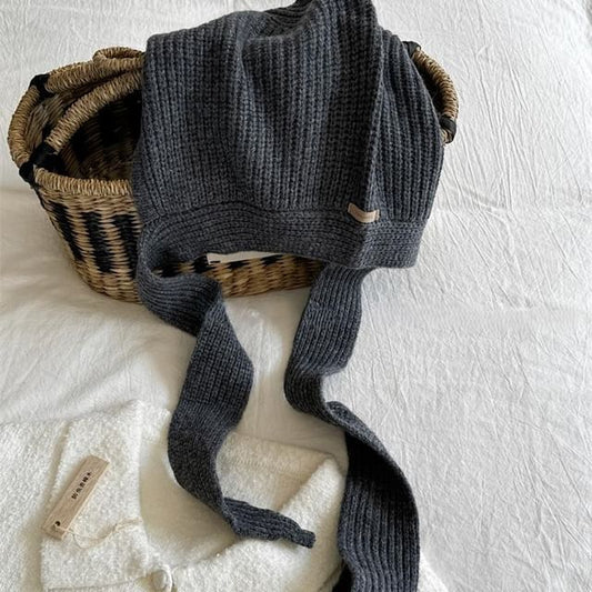 Bonnet Hat Knit Plain