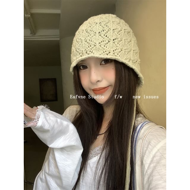 Plain Knit Crochet Beanie