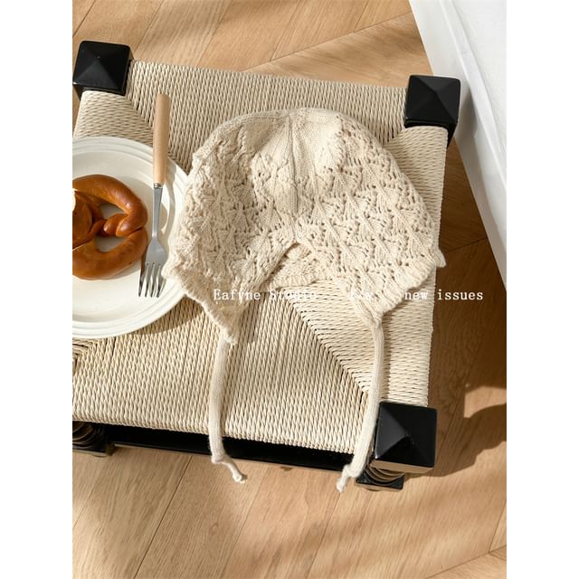 Plain Knit Crochet Beanie