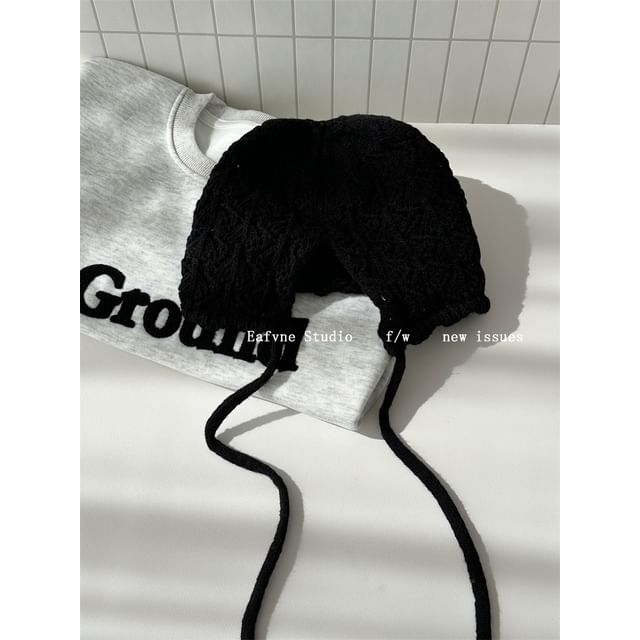 Plain Knit Crochet Beanie