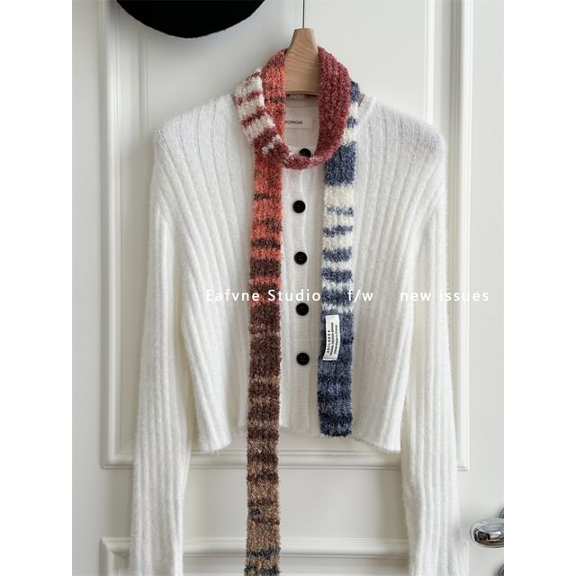 Knit Skinny Scarf Gradient