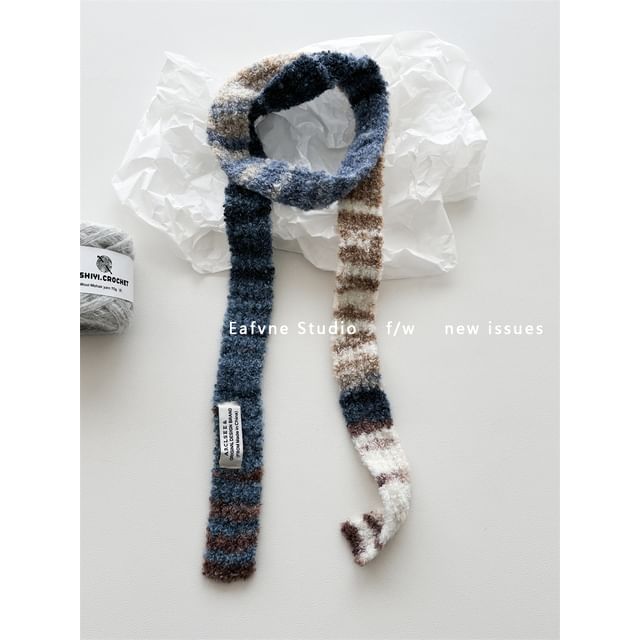 Knit Skinny Scarf Gradient