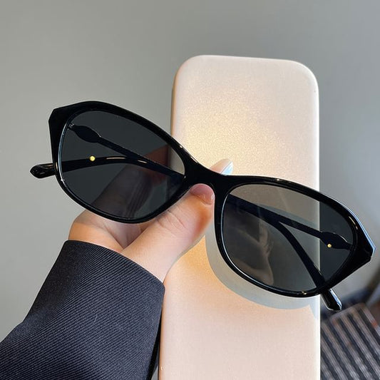 Frame Glitter Sunglasses Oval