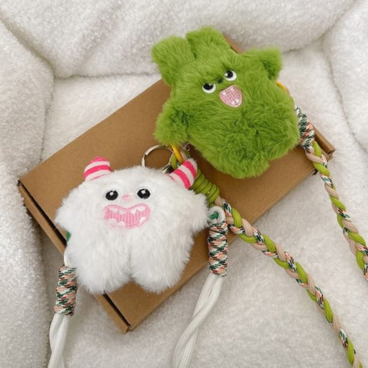 Plush On Lanyard Phone Monster Clip