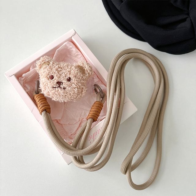 Plush Lanyard Phone Cartoon On Clip