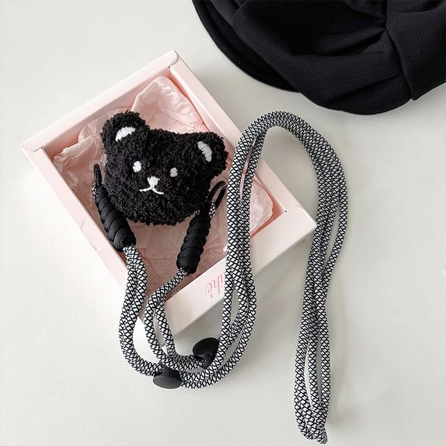 Plush Lanyard Phone Cartoon On Clip