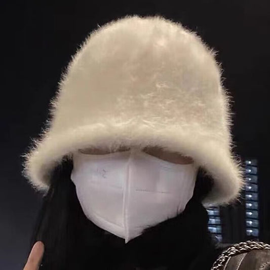 Plain Bucket Hat Fluffy