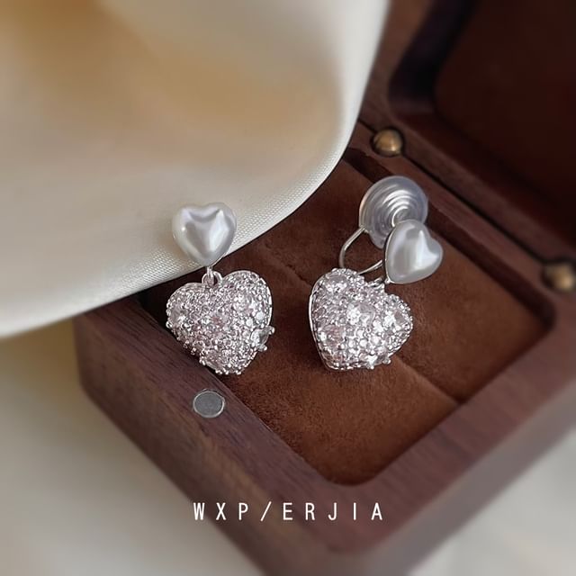 Heart Earring Clip-On Drop /