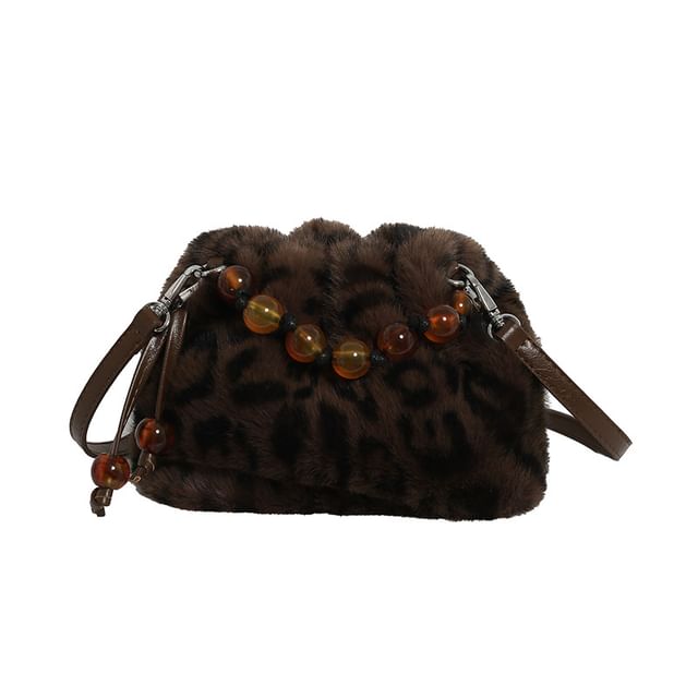 Fluffy Bag Beaded Crossbody