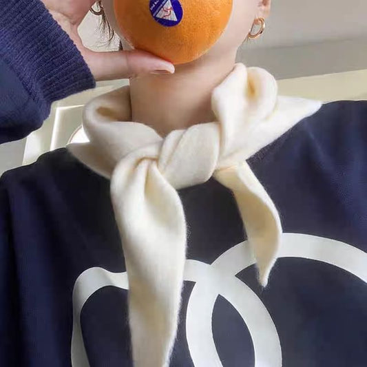 Scarf Triangle Plain Wool