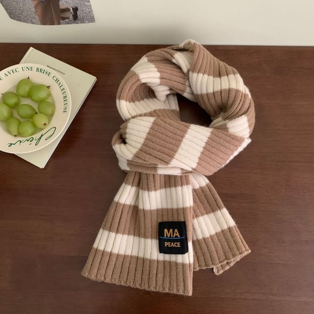 Scarf Striped Knit