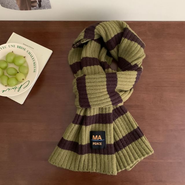 Scarf Striped Knit