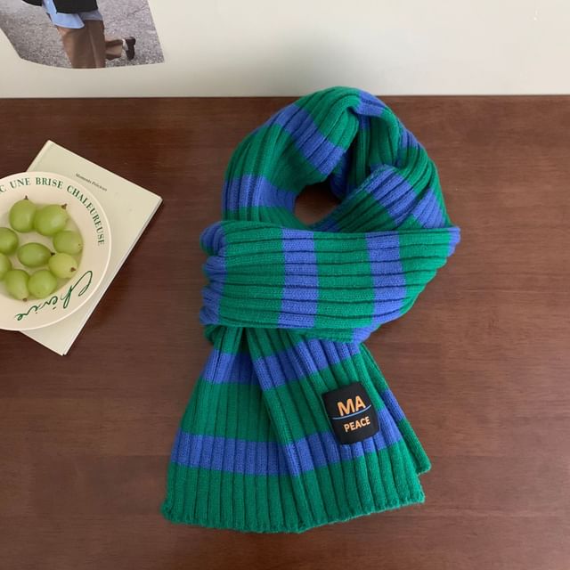 Scarf Striped Knit